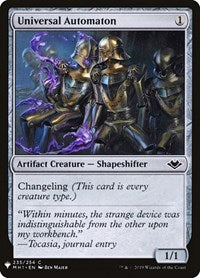 Universal Automaton (MH1) (235) [The List Reprints]