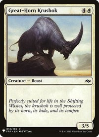 Great-Horn Krushok (13) [The List Reprints]