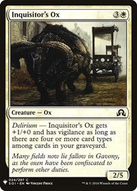 Inquisitor's Ox (24) [The List Reprints]