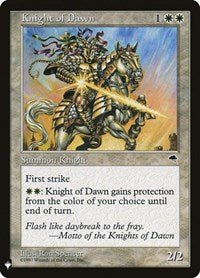 Knight of Dawn (26) [The List Reprints]