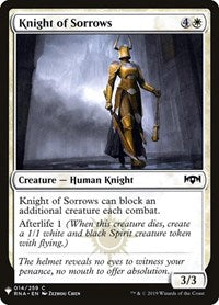 Knight of Sorrows (14) [The List Reprints]