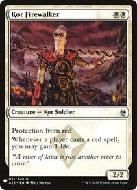 Kor Firewalker (21) [The List Reprints]