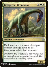 Belligerent Brontodon (218) [The List Reprints]