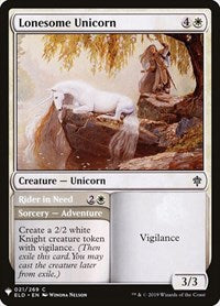 Lonesome Unicorn (21) [The List Reprints]