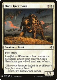 Ondu Greathorn (40) [The List Reprints]