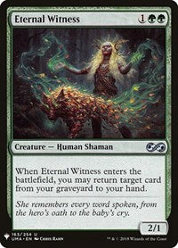 Eternal Witness (UMA) (163) [The List Reprints]