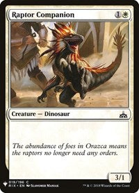 Raptor Companion (19) [The List Reprints]