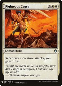 Righteous Cause (21) [The List Reprints]