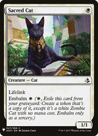 Sacred Cat (27) [The List Reprints]