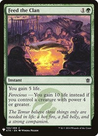 Feed the Clan (132) [The List Reprints]