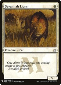 Savannah Lions (33) [The List Reprints]