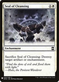 Seal of Cleansing (26) [The List Reprints]
