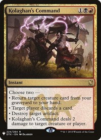 Kolaghan's Command (224) [The List Reprints]