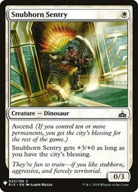Snubhorn Sentry (23) [The List Reprints]