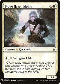 Stone Haven Medic (51) [The List Reprints]
