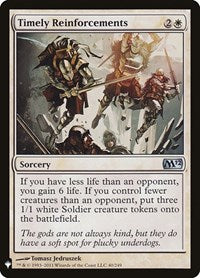Timely Reinforcements (40) [The List Reprints]
