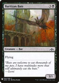 Bartizan Bats (62) [The List Reprints]