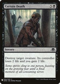 Certain Death (84) [The List Reprints]