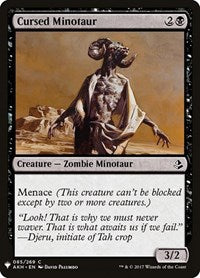 Cursed Minotaur (85) [The List Reprints]