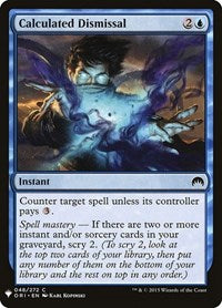 Calculated Dismissal (48) [The List Reprints]