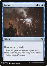 Cancel (33) [The List Reprints]