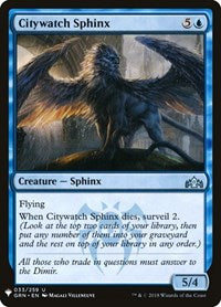 Citywatch Sphinx (33) [The List Reprints]