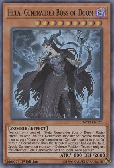 Hela, Generaider Boss of Doom (MYFI-EN032) [Mystic Fighters]