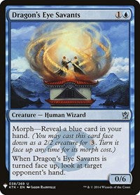 Dragon's Eye Savants (38) [The List Reprints]