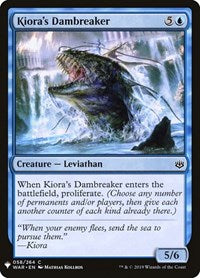 Kiora's Dambreaker (58) [The List Reprints]