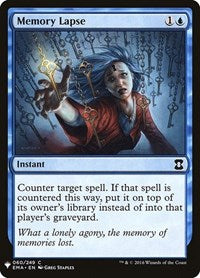 Memory Lapse (60) [The List Reprints]