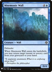 Mnemonic Wall (67) [The List Reprints]