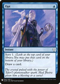 Opt (60) [The List Reprints]