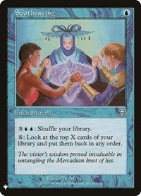 Soothsaying (104) [The List Reprints]