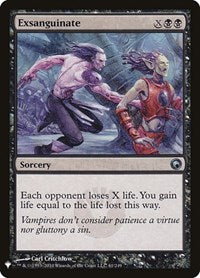 Exsanguinate (61) [The List Reprints]