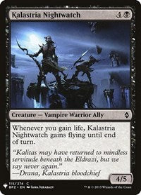 Kalastria Nightwatch (115) [The List Reprints]