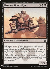 Krumar Bond-Kin (77) [The List Reprints]