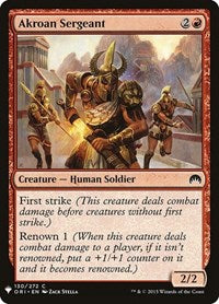 Akroan Sergeant (130) [The List Reprints]