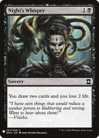 Night's Whisper (100) [The List Reprints]