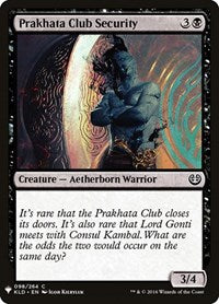 Prakhata Club Security (98) [The List Reprints]