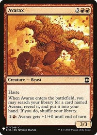 Avarax (117) [The List Reprints]