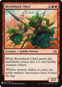 Beetleback Chief (40) [The List Reprints]