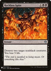 Reckless Spite (37) [The List Reprints]