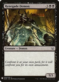 Renegade Demon (59) [The List Reprints]