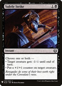 Subtle Strike (100) [The List Reprints]