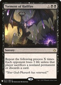 Torment of Hailfire (77) [The List Reprints]