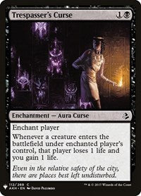 Trespasser's Curse (112) [The List Reprints]