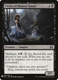 Twins of Maurer Estate (142) [The List Reprints]