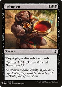Unburden (114) [The List Reprints]