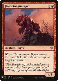 Flametongue Kavu (48) [The List Reprints]