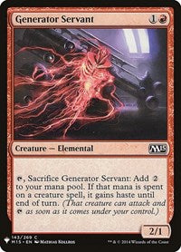 Generator Servant (143) [The List Reprints]